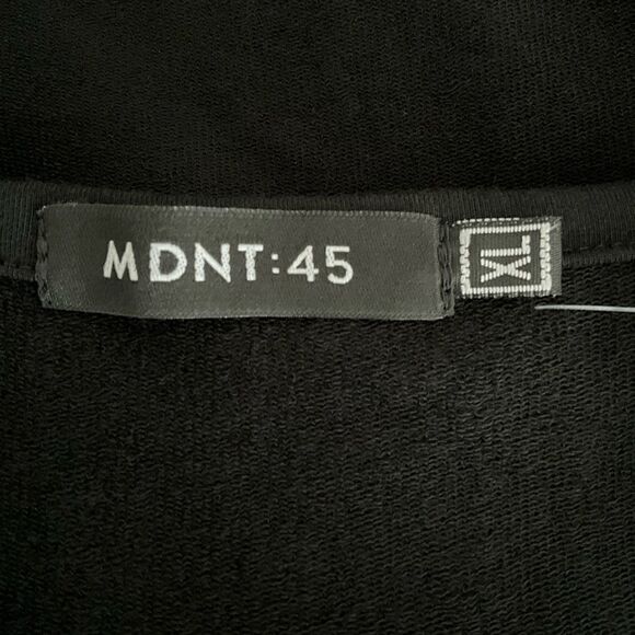 MDNT:45 Black Gothic Asymmetrical Dress XL Cyberpunk - Picture 3 of 6